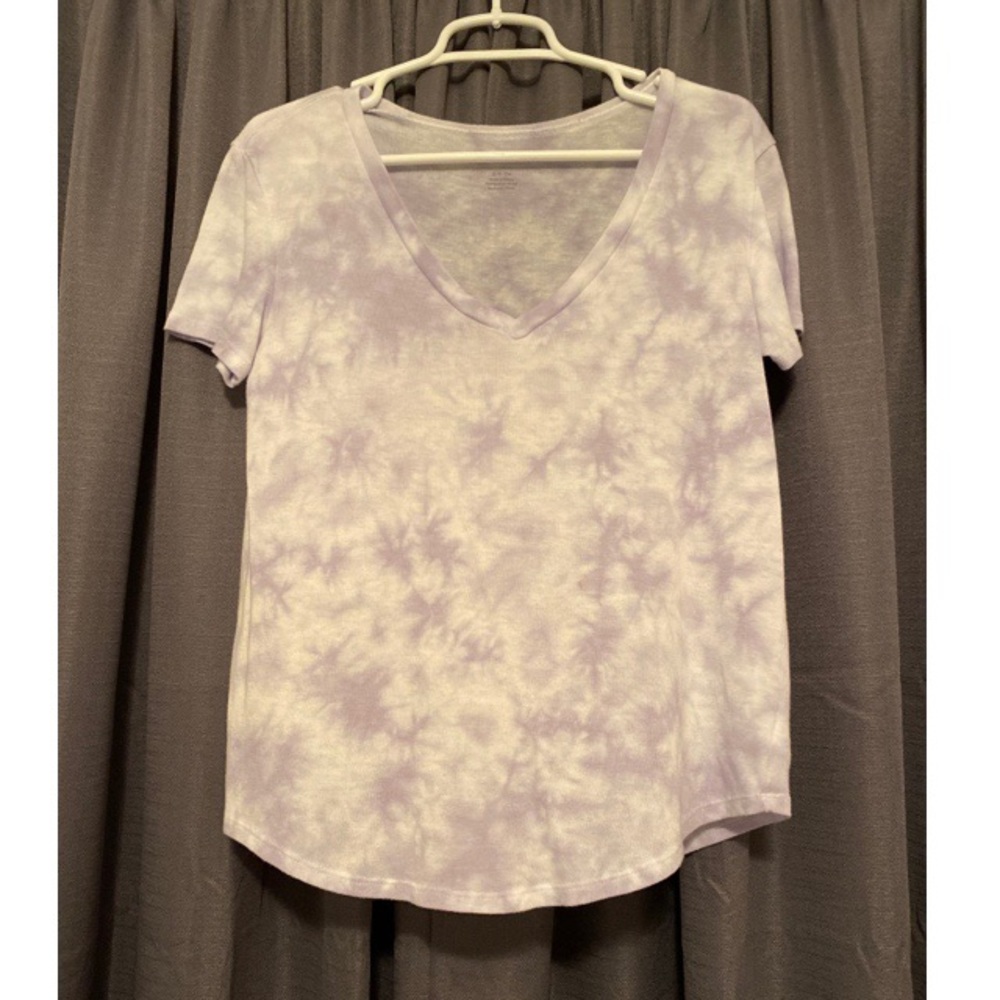 Purple Tie-Dye American Eagle Shirt